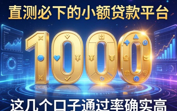 实测必下的小额贷款平台1000，这几个口子通过率确实高