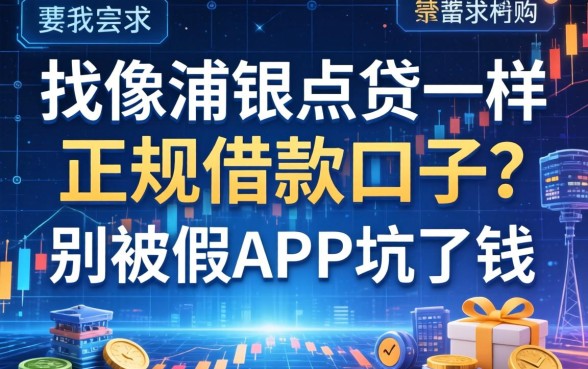 找像浦银点贷一样正规的借款口子？别被假APP坑了钱