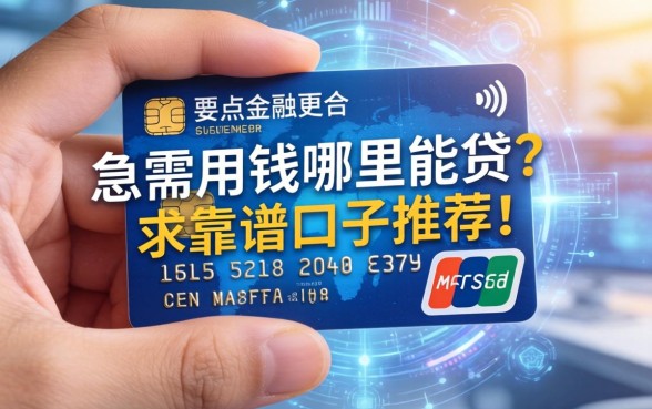 手里只有一张信用卡，急需用钱哪里能贷？求靠谱口子推荐！