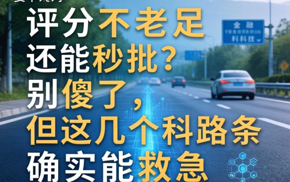 评分不足还能秒批？别傻了，但这几个路子确实能救急