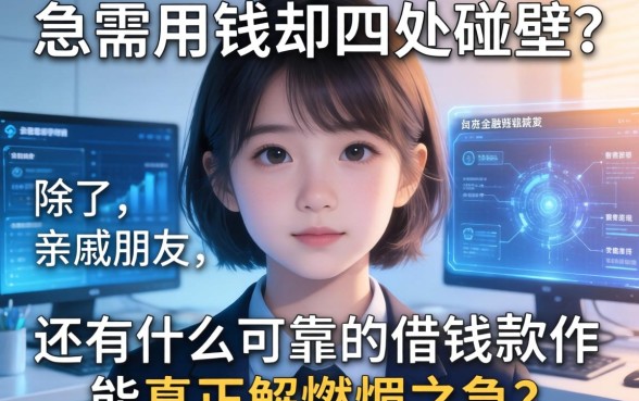 急需用钱却四处碰壁？除了亲戚朋友，还有什么可靠的借钱软件能真正解燃眉之急？