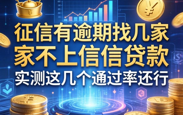 征信有逾期找几家不上征信贷款，实测这几个通过率还行