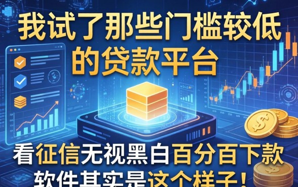 我试了那些门槛较低的贷款平台，不看征信无视黑白百分百下款软件其实是这个样子的