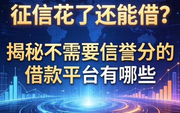 征信花了还能借？揭秘不需要信誉分的借款平台有哪些