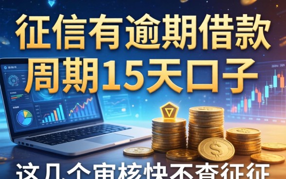 征信有逾期借款周期15天的口子，这几个审核快不查征信