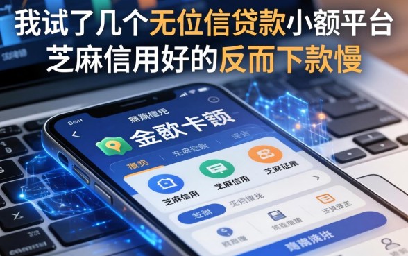 我试了几个无征信贷款小额平台，发现芝麻信用好的反而下款慢