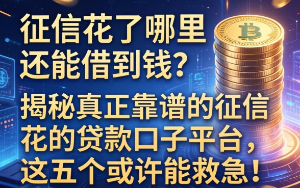 征信花了哪里还能借到钱？揭秘真正靠谱的征信花的贷款口子平台，这五个或许能救急！