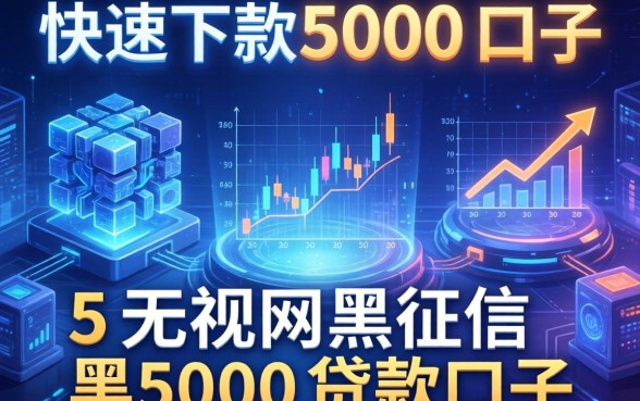 快速下款5000的口子，理出5个无视网黑征信黑5000贷款口子