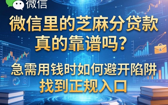 微信里的芝麻分贷款真的靠谱吗？急需用钱时如何避开陷阱找到正规入口？