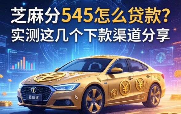 芝麻分545怎么贷款？实测这几个下款渠道分享
