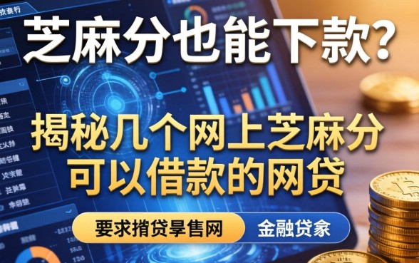 芝麻分也能下款？揭秘几个网上芝麻分可以借款的网贷