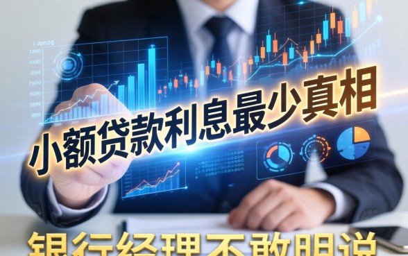 小额贷款利息最少的真相，银行经理不敢明说