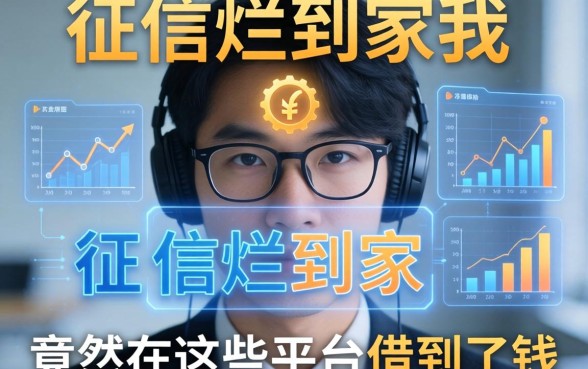 征信烂到家的我，竟然在这些平台借到了钱
