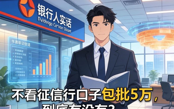 银行内部人说实话：不看征信的口子包批5万，到底有没有？