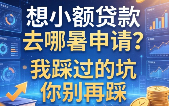 想小额贷款去哪里申请？我踩过的坑你别再踩