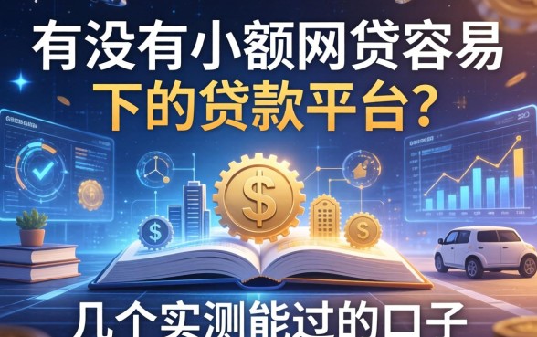 有没有小额网贷容易下的贷款平台？分享几个实测能过的口子
