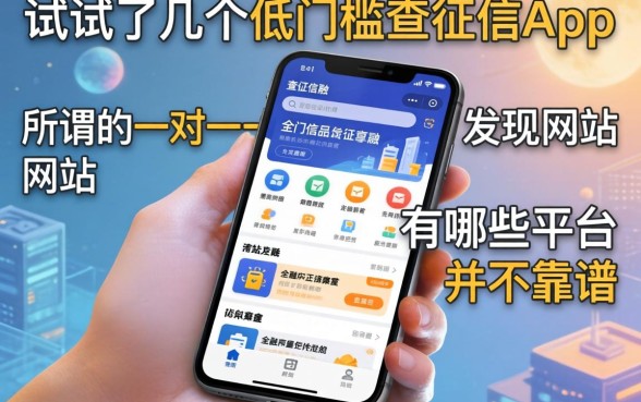 我试了几个低门槛不查征信的app，发现所谓的一对一网站有哪些平台并不靠谱