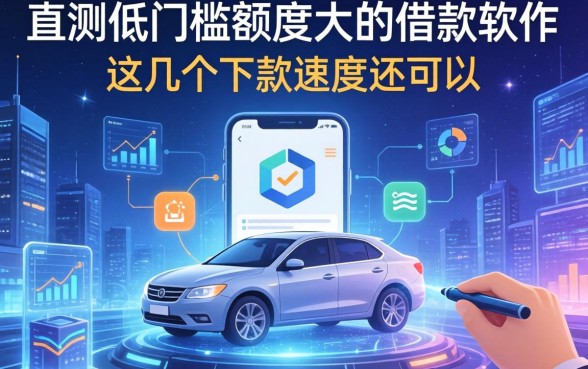 实测低门槛额度大的借款软件，这几个下款速度还可以