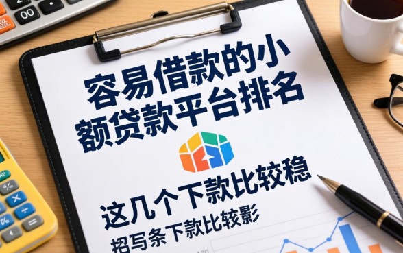 整理了一份容易借款的小额贷款平台排名，这几个下款比较稳
