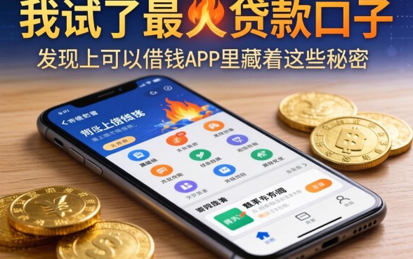 我试了2026最火的贷款口子，发现手机上可以借钱的app里藏着这些秘密