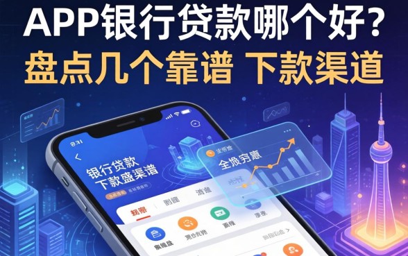 手机app银行贷款哪个好？盘点几个靠谱的下款渠道