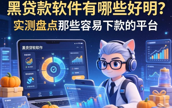 黑贷款软件有哪些好用？实测盘点那些容易下款的平台