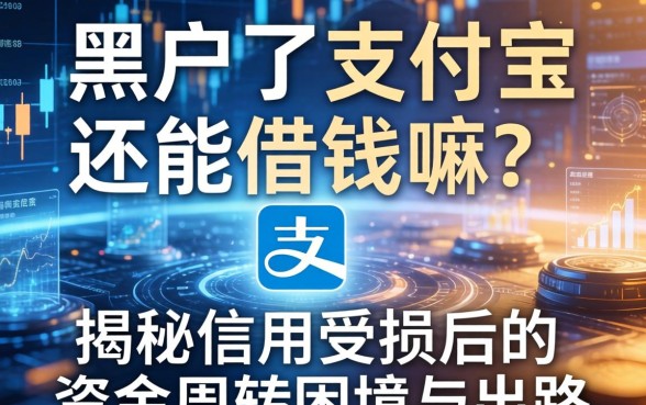 黑户了支付宝还能借钱嘛？揭秘信用受损后的资金周转困境与出路