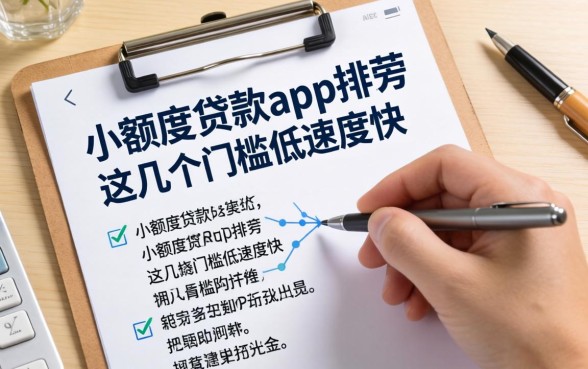 整理了一份小额度贷款app排行，这几个门槛低速度快