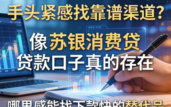 手头紧想找靠谱渠道？像苏银消费贷的贷款口子真的存在吗？哪里能找到下款快的替代品？