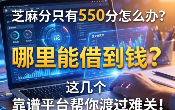 芝麻分只有550分怎么办？哪里能借到钱？这几个靠谱平台帮你渡过难关！