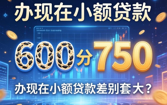 芝麻分600和750，办现在小额贷款差别有多大？