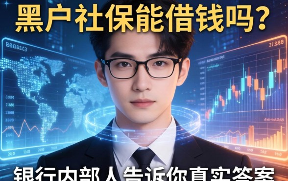 黑户社保能借钱吗？银行内部人告诉你真实答案