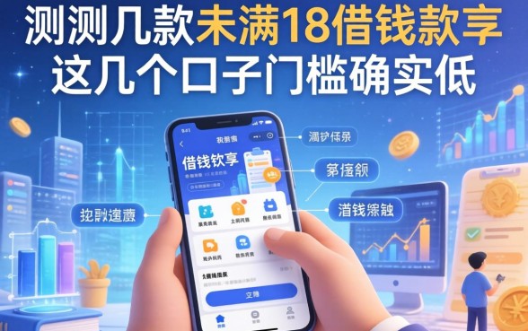 实测几款未满18的借钱软件，这几个口子门槛确实低