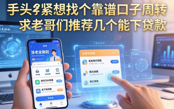 手头紧想找个靠谱口子周转，求老哥们推荐几个能下款的贷款软件！