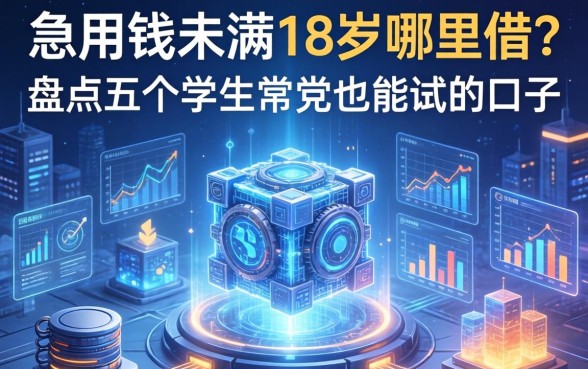 急用钱未满18岁哪里借？盘点五个学生党也能试的口子
