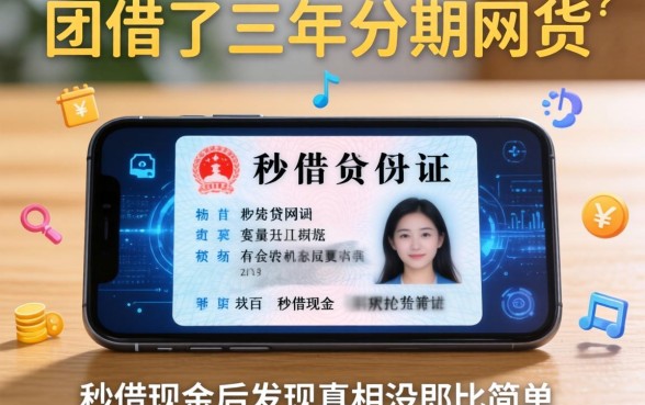 我借了三年分期的网贷,手机身份证秒借现金后发现真相没那么简单