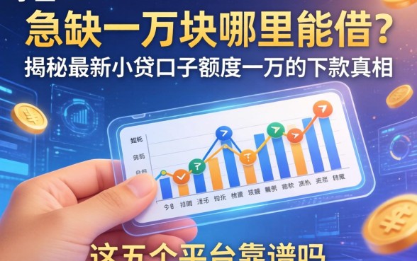 手里急缺一万块哪里能借？揭秘最新小贷口子额度一万的下款真相，这五个平台靠谱吗？