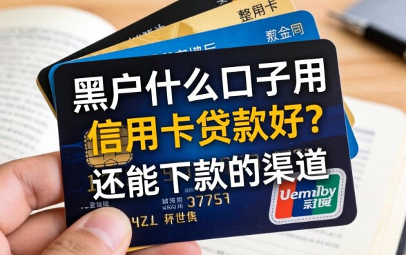 黑户什么口子用信用卡贷款好？整理几个还能下款的渠道