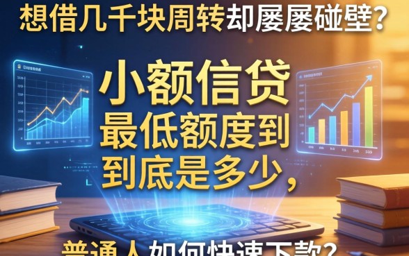 想借几千块周转却屡屡碰壁？小额信贷最低额度到底是多少，普通人如何快速下款？