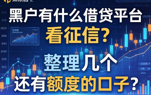 黑户有什么借贷平台不看征信？整理了几个还有额度的口子