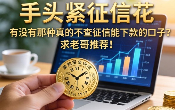 手头紧征信花，有没有那种真的不查征信能下款的口子？求老哥推荐！