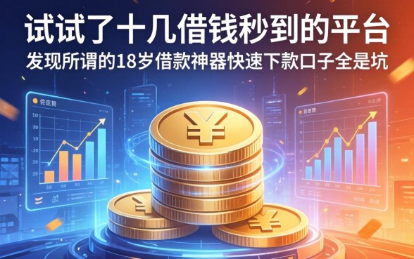 我试了十几个借钱秒到的平台，发现所谓的18岁借款神器快速下款口子全是坑