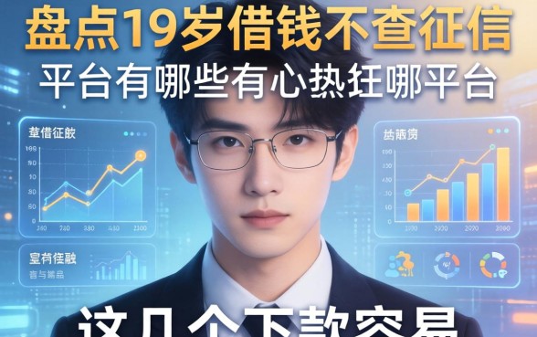 盘点19岁借钱不查征信的平台有哪些，这几个下款容易