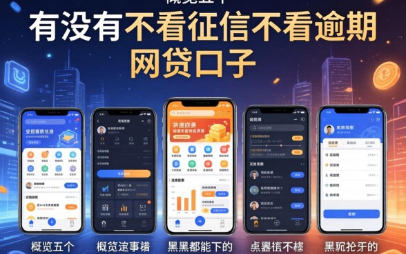 有没有不看征信不看逾期的网贷口子，概览五个黑户都能下的软件