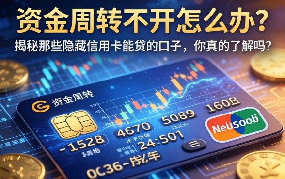 资金周转不开怎么办？揭秘那些隐藏的信用卡能贷的口子，你真的了解吗？
