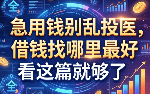 急用钱别乱投医，借钱找哪里最好看这篇就够了