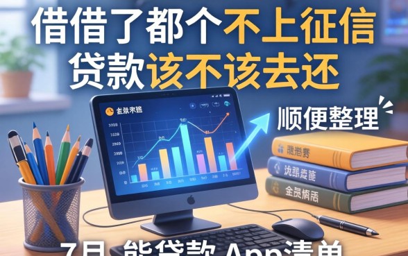 我借了那个不上征信的贷款该不该去还，顺便整理了7月能贷款的app清单