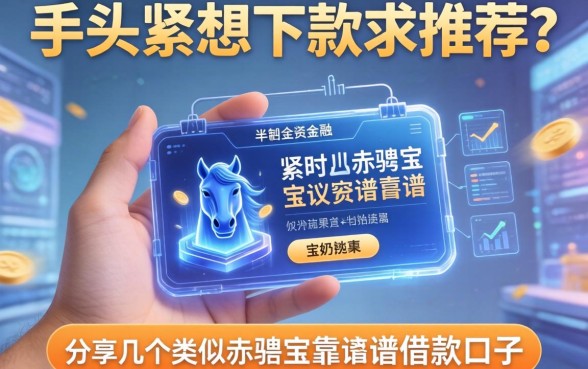 手头紧想下款求推荐？分享几个类似赤兔宝靠谱的借款口子