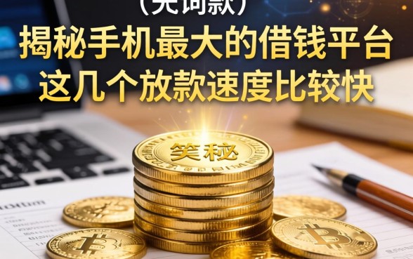 揭秘手机最大的借钱平台，这几个放款速度比较快