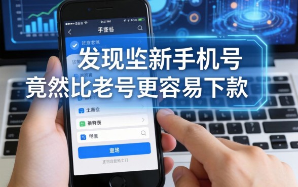 我发现有些新手机号竟然比老号更容易下款